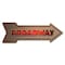 Signmission Broadway Arrow Decal Funny Home Decor 18in Wide D-A-999935 - alternate 1